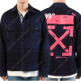 [S] 오프화이트 19ss 플란넬 체크 셔츠 블루