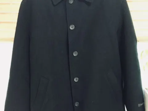 오버핏 블랙 코트
