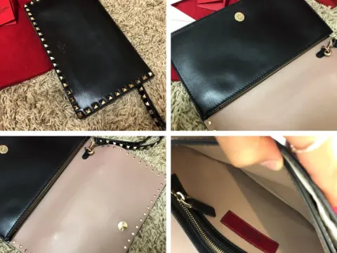 발렌티노 락스터드 클러치 블랙 판매해요