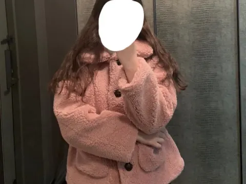 인디핑크 양털자켓