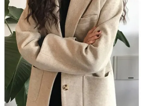 원터 투버튼 울자켓