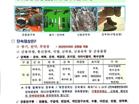 19년 전반기 부정군수품 집중·계몽 홍보의 달(군수품을 사고 파는 행위를 하지 맙시다.)