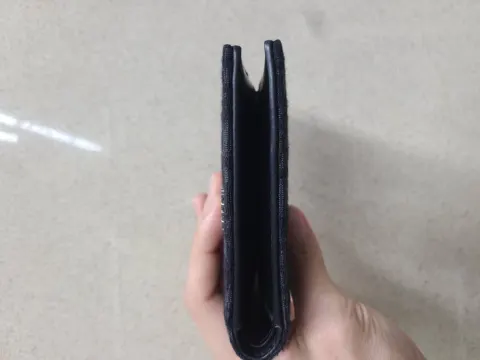 디올 오블리크 반지갑 블랙