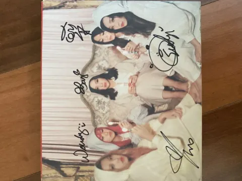 레드벨벳 친필싸인 앨범