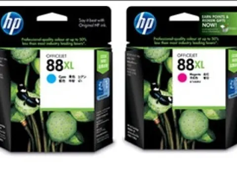 프린터 잉크 HP OFFICEJET PRO series 정품 88XL (검정  빨  파  노)